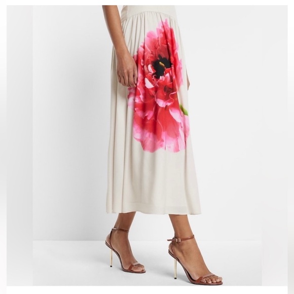 Express Floral Midi Sleeveless Dress size 12 - Picture 3 of 8